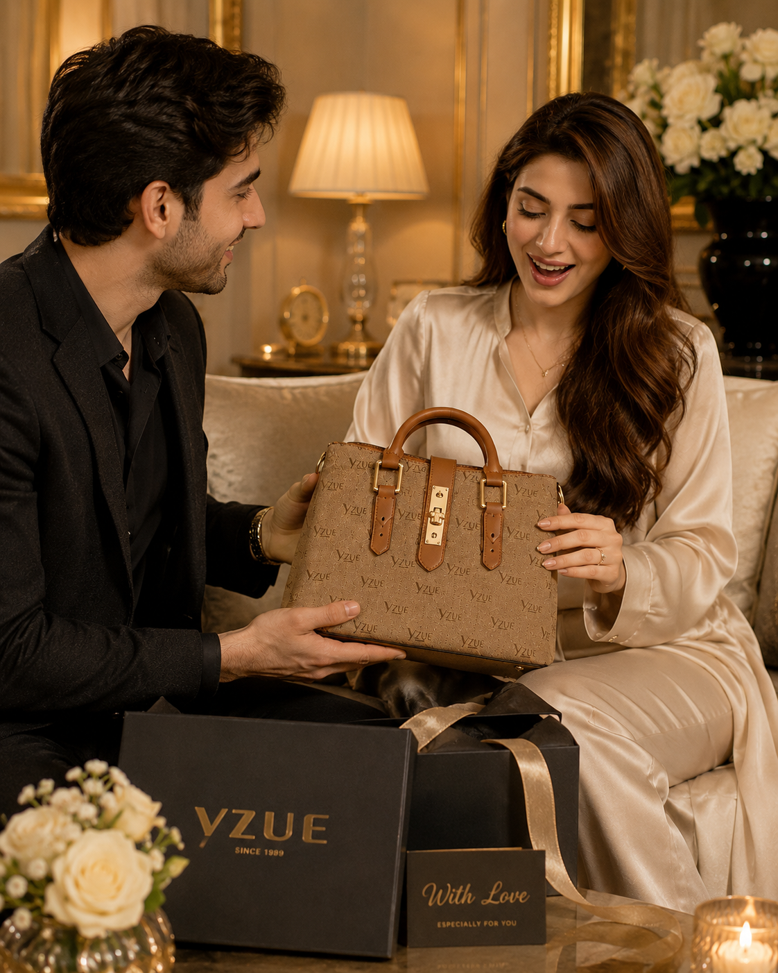 Luxury Monogram Tote Bag – Premium Women's Shoulder Handbag