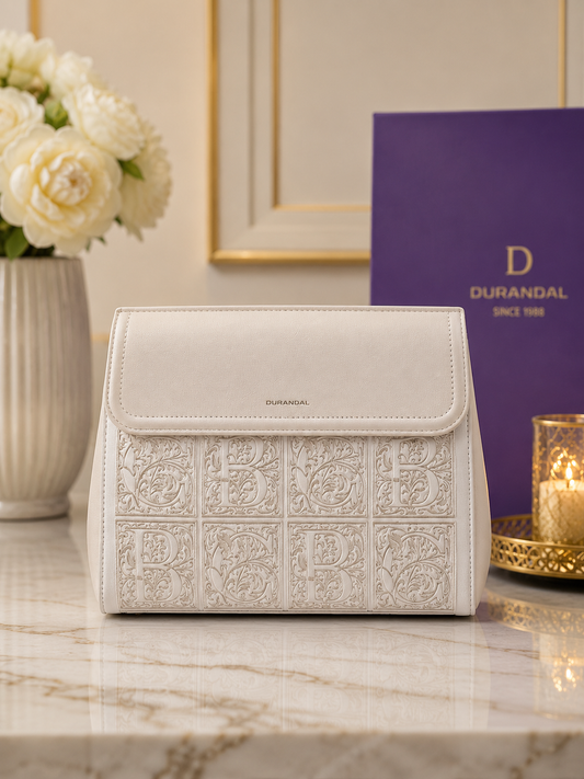 Durandal Luxury Handbag – White