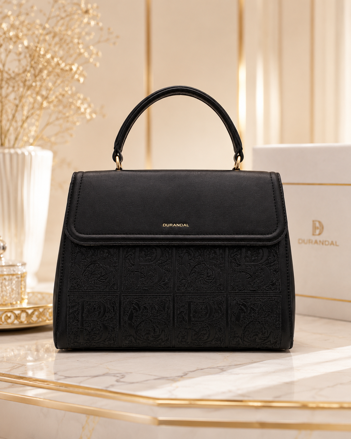 Durandal Luxury Handbag – Black