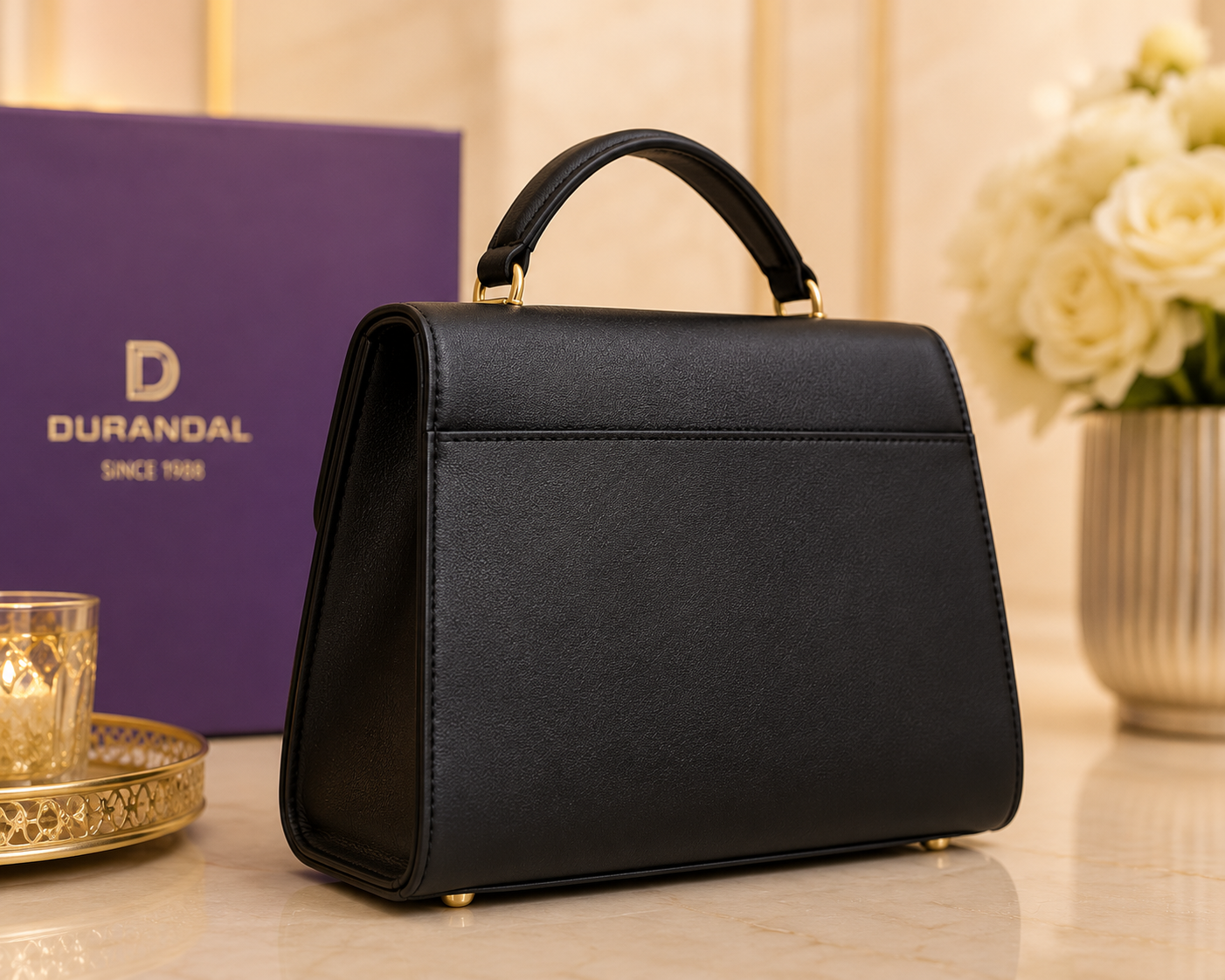 Durandal Luxury Handbag – Black