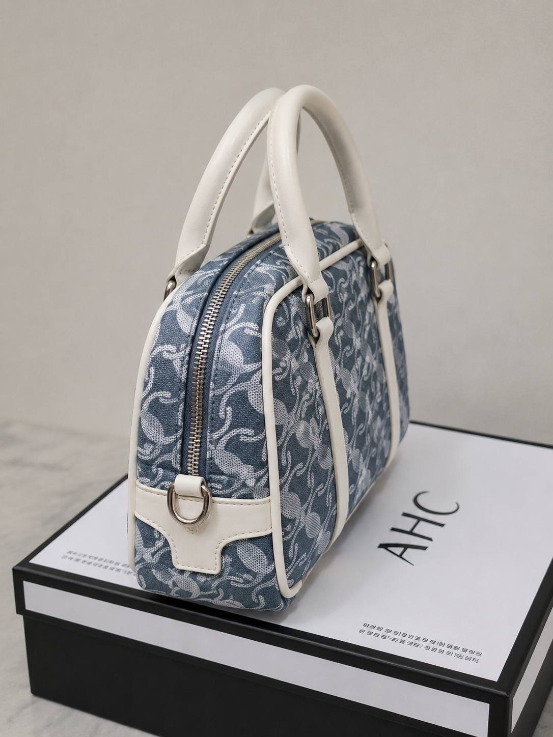 AHC Blue Monogram Luxury Handbag – Premium Shoulder & Crossbody Bag for Women